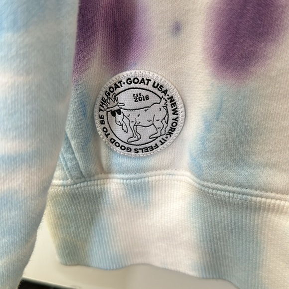 GOAT USA “TIE-DYE” “Distressed” Hooded SWEATSHIRT XSMALL “SOLD OUT” on GOATUSA - Picture 6 of 7